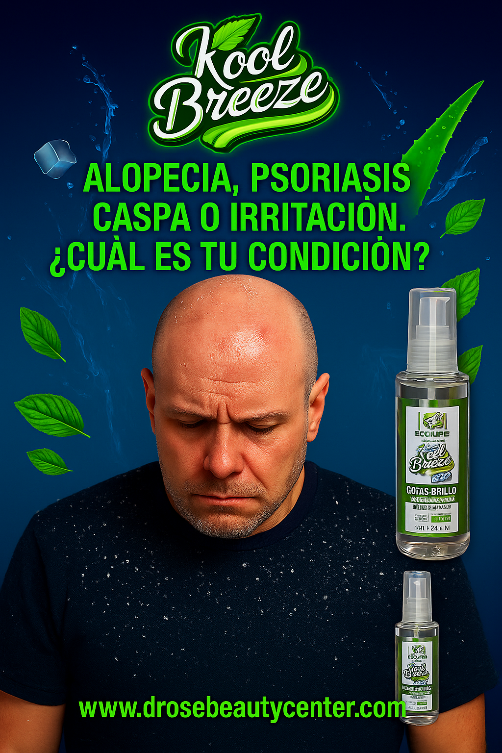 💚 Ecolife Technologies - Kool Breeze Mint Gotas de Brillo 2oz