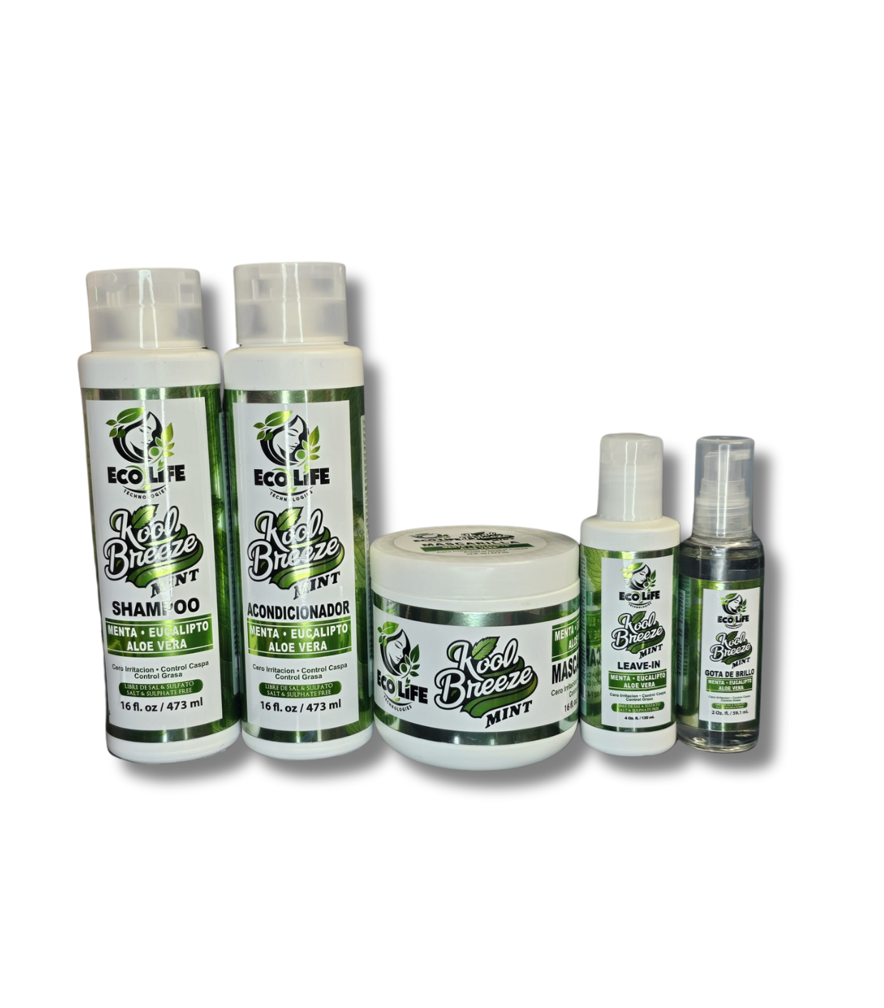 🌿 Ecolife Technologies – Kool Breeze Mint Kit de Mantenimiento 5pc