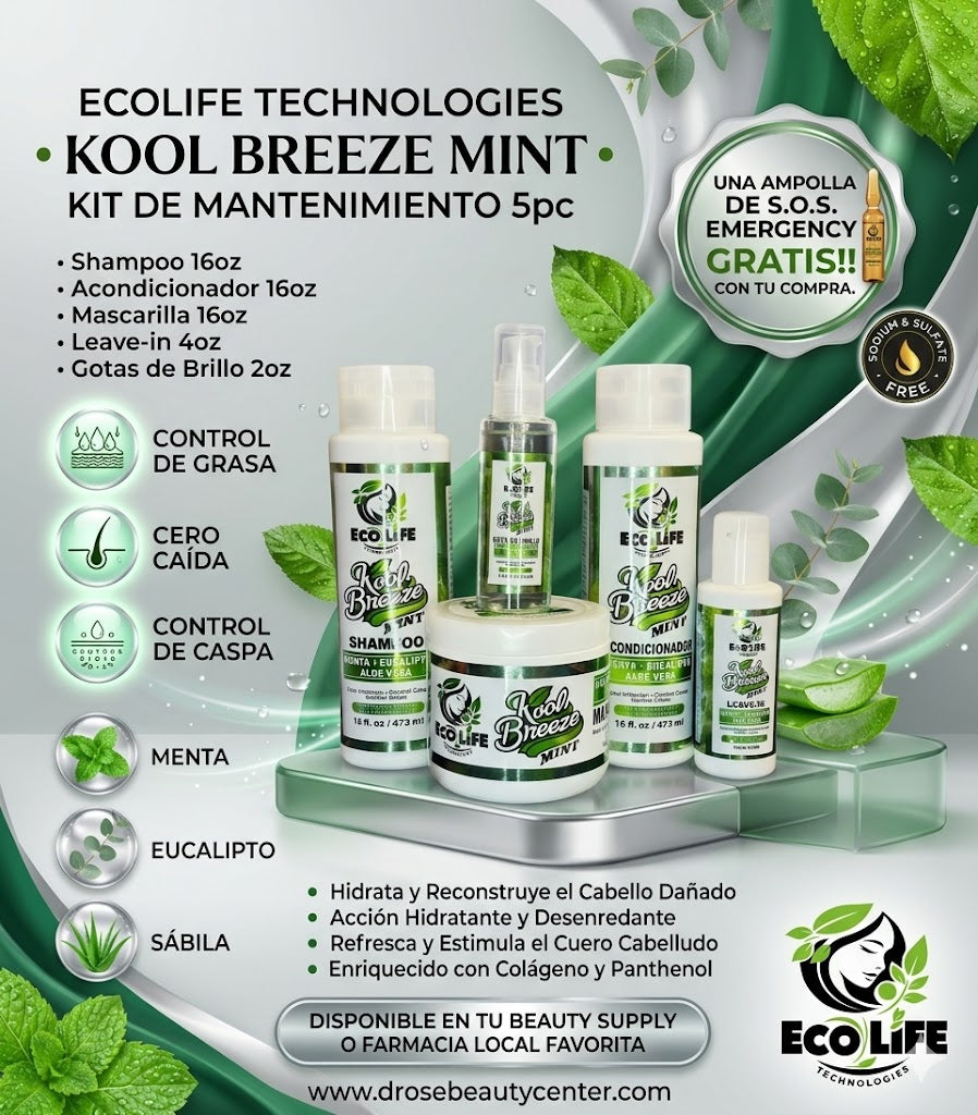 Ecolife Technologies Kool Breeze Mint Kit Profesional 5PZ