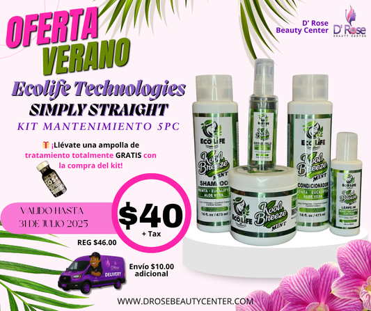 🌿 Ecolife Technologies – Kool Breeze Mint Kit de Mantenimiento 5pc