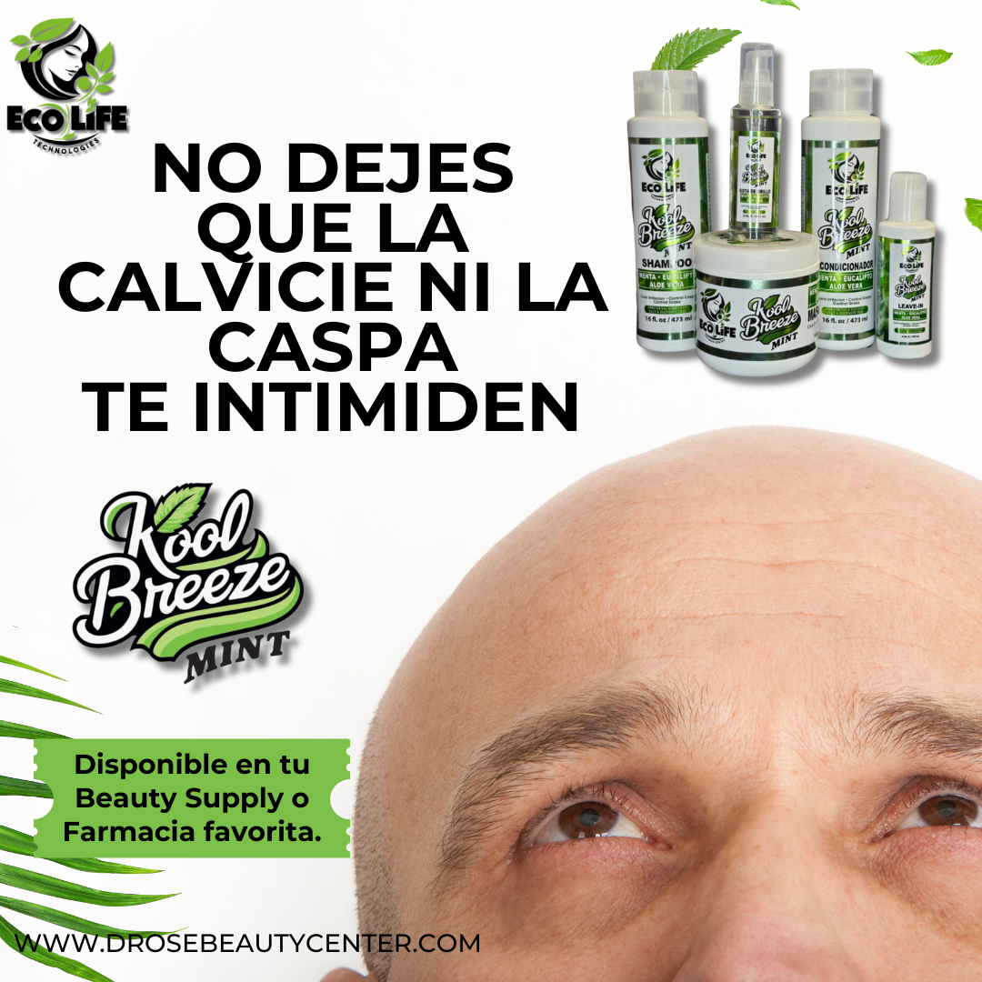 🧊 Mascarilla Capilar Kool Breeze Mint 16oz – Refresca, Hidrata y Repara con Menta, Sábila y Eucalipto
