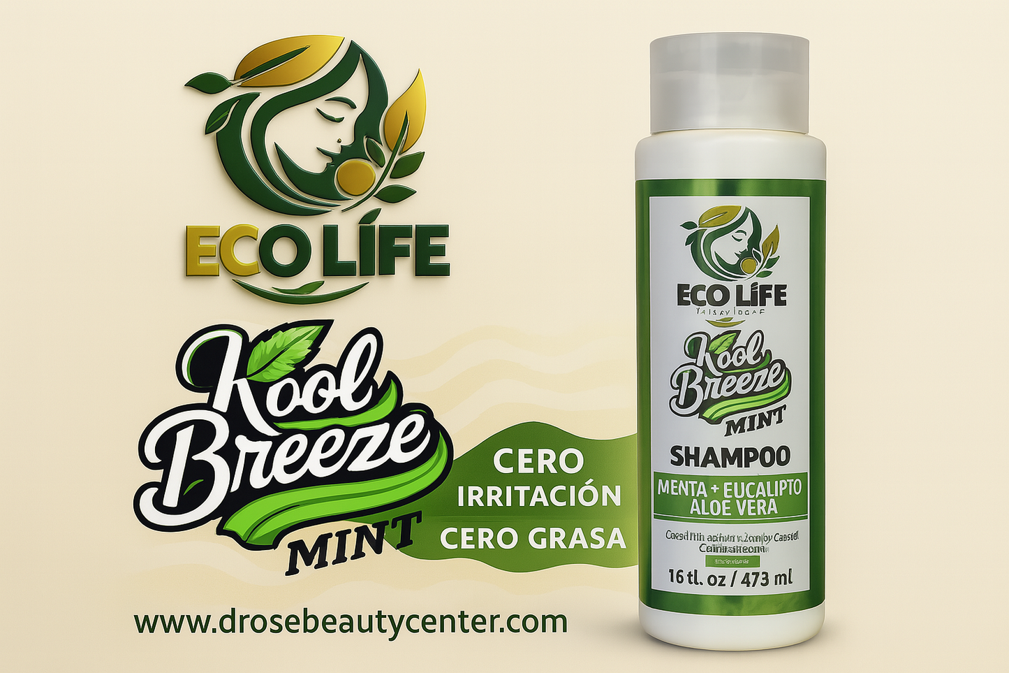🌿 Kool Breeze Mint Shampoo GALÓN 128oz – ECOLIFE TECHNOLOGIES
