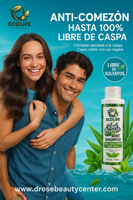 🌿 ECOLIFE TECHNOLOGIES – Kool Breeze Mint Shampoo 16oz