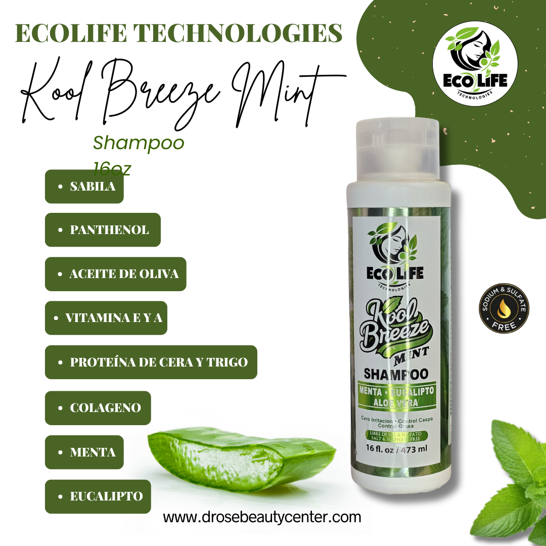 🌿 Kool Breeze Mint Shampoo GALÓN 128oz – ECOLIFE TECHNOLOGIES