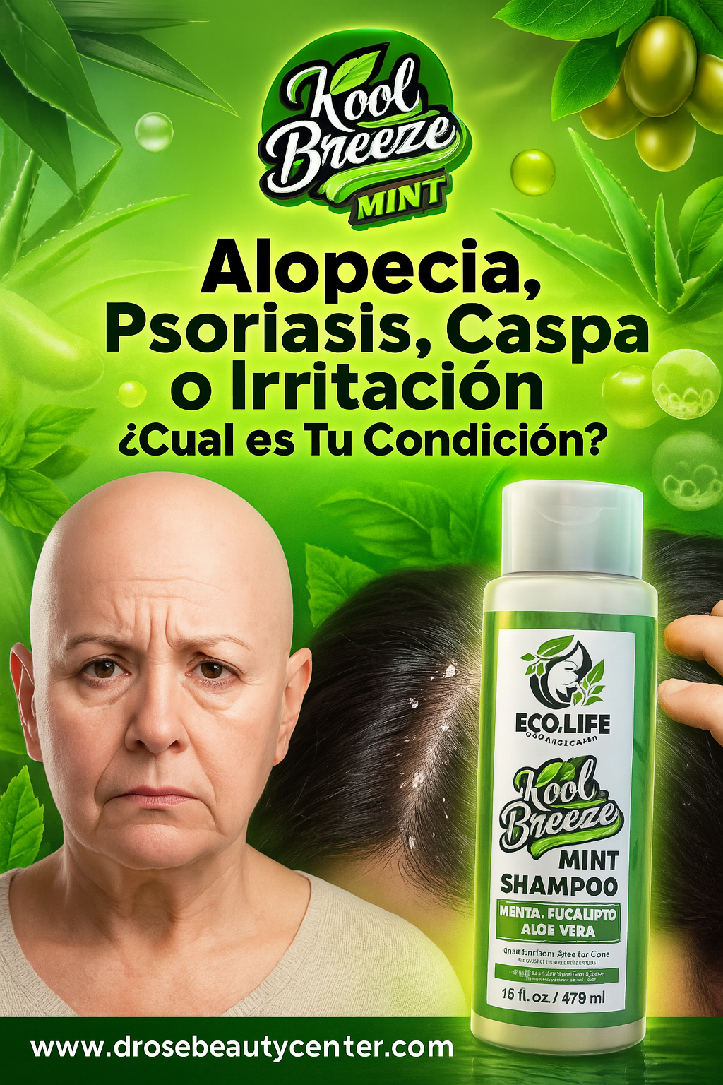 🌿 KOOL BREEZE MINT SHAMPOO 16oz – ECOLIFE TECHNOLOGIES