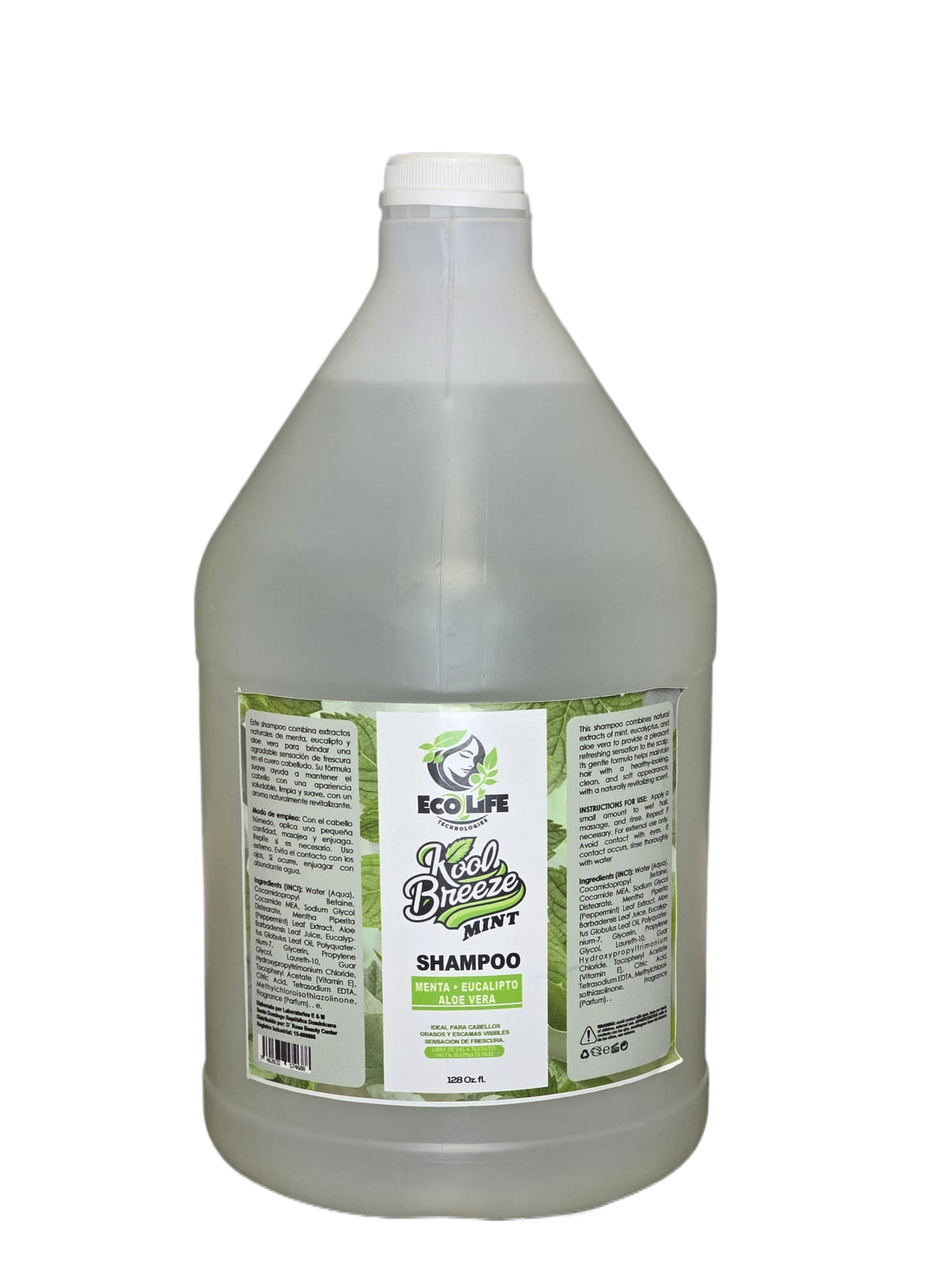 🌿 Kool Breeze Mint Shampoo GALÓN 128oz – ECOLIFE TECHNOLOGIES