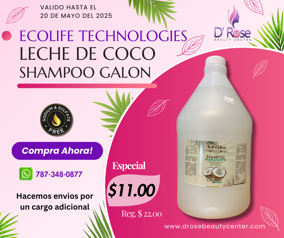 BORIKE PROFESIONAL LECHE DE COCO SHAMPOO GALON ETLCSHG