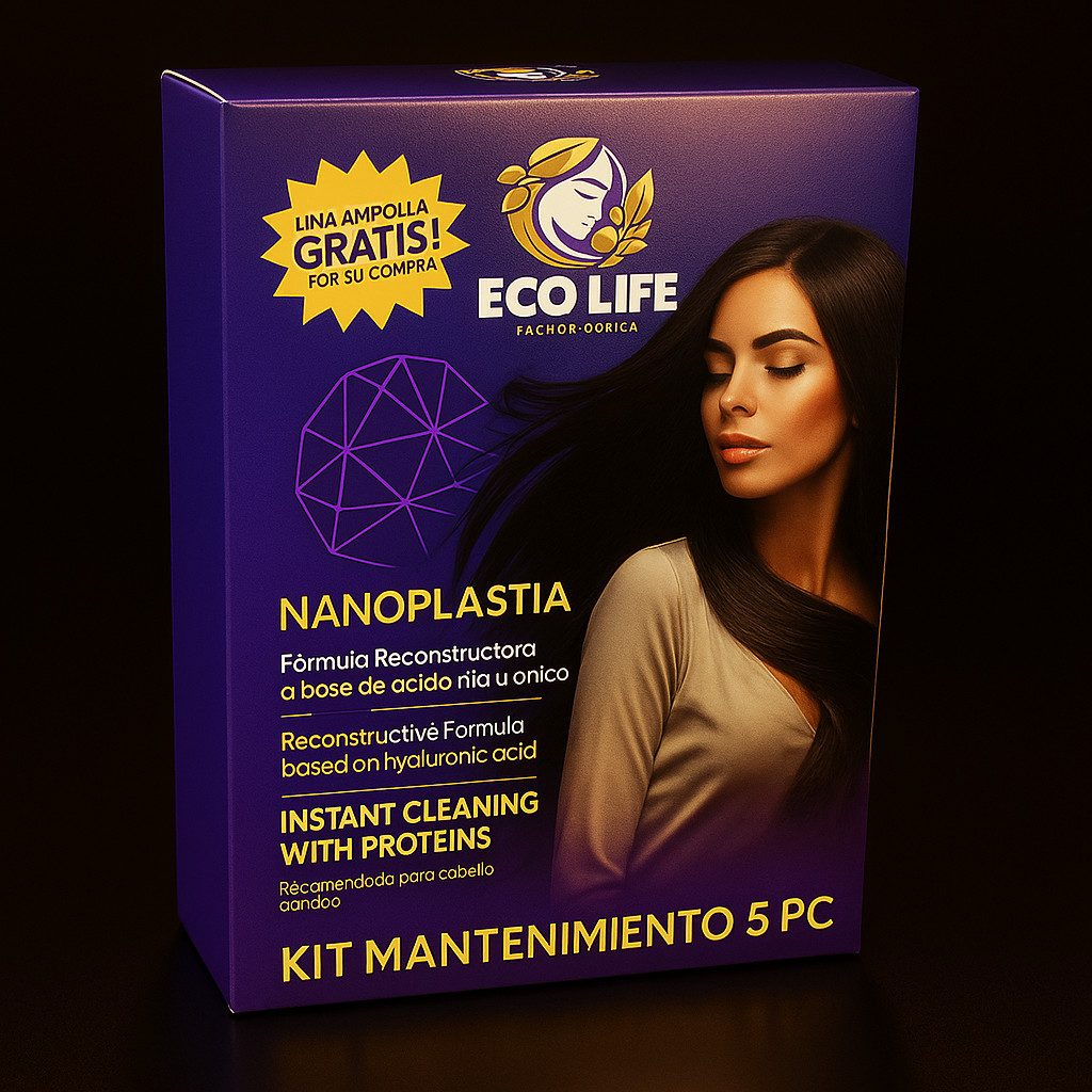 🌟 ECOLIFE TECHNOLOGIES NANOPLASTIA – KIT DE MANTENIMIENTO 5PC 🌟