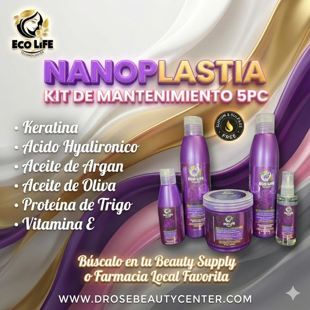 🌟 ECOLIFE TECHNOLOGIES NANOPLASTIA – KIT DE MANTENIMIENTO 5PC 🌟