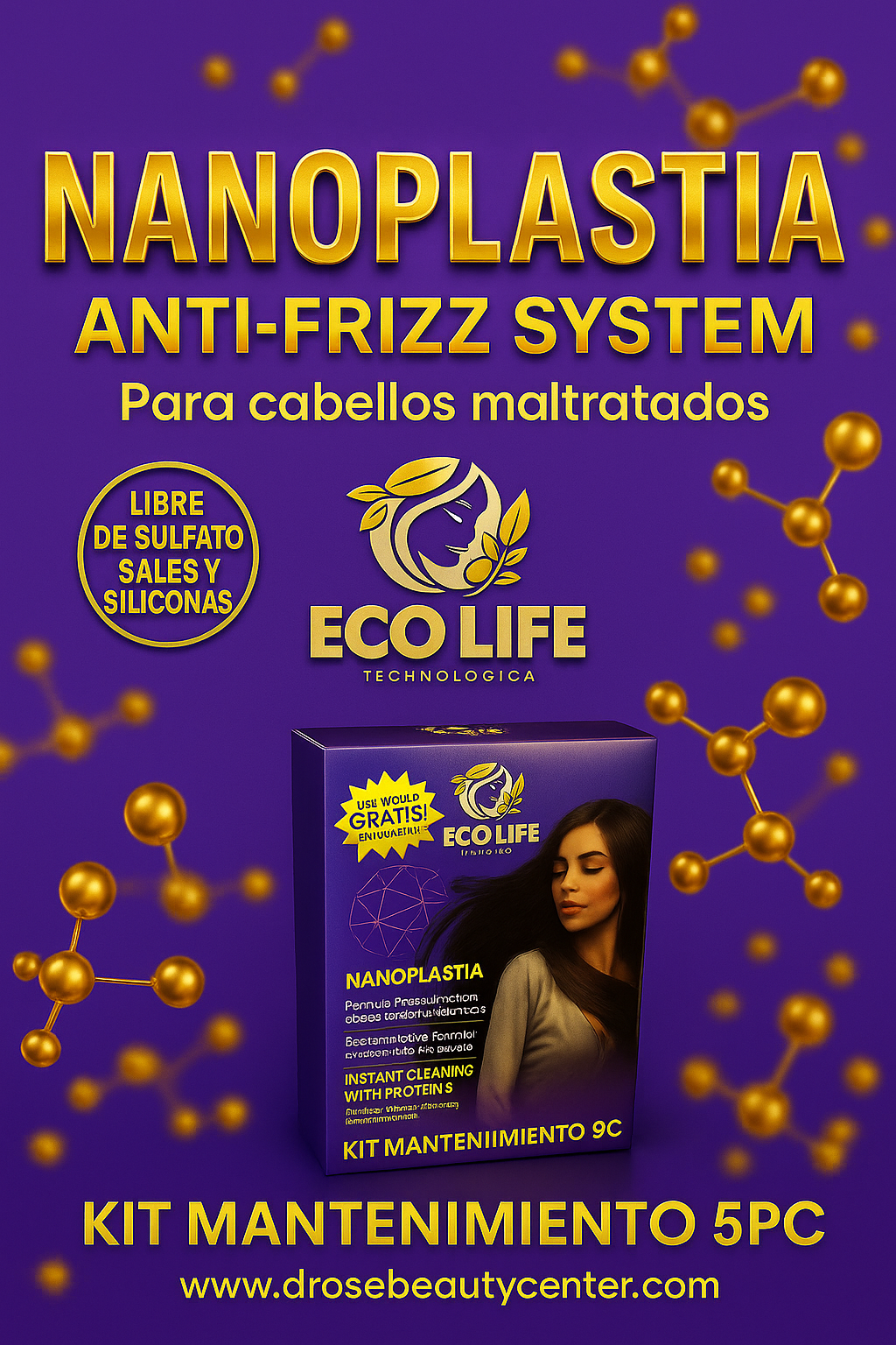 🌟 ECOLIFE TECHNOLOGIES NANOPLASTIA – KIT DE MANTENIMIENTO 5PC 🌟