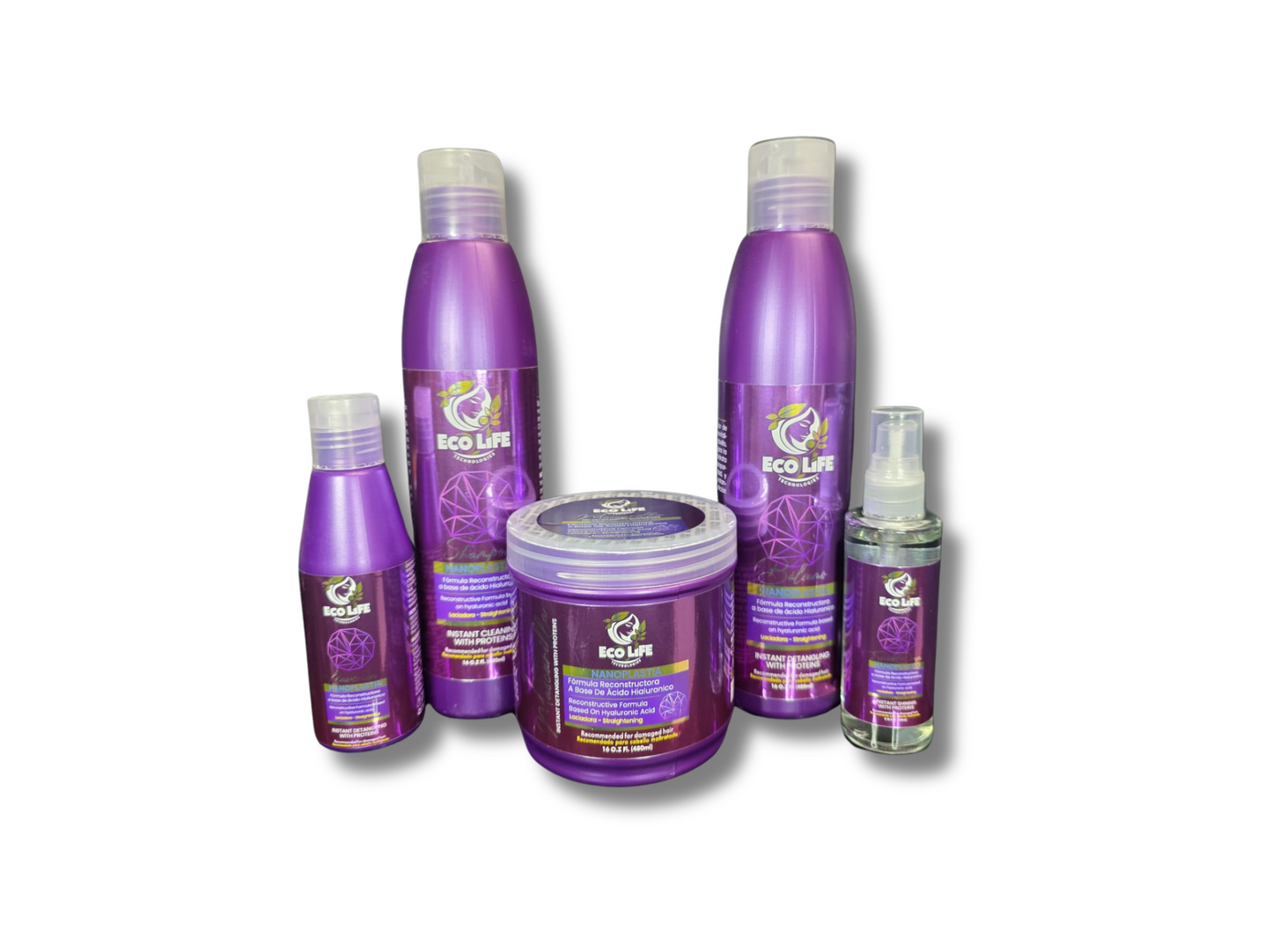 🌟 ECOLIFE TECHNOLOGIES NANOPLASTIA – KIT DE MANTENIMIENTO 5PC 🌟