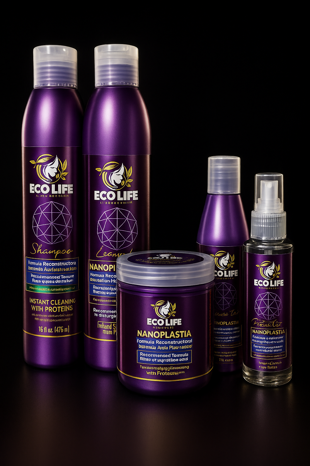 🌟 ECOLIFE TECHNOLOGIES NANOPLASTIA – KIT DE MANTENIMIENTO 5PC 🌟