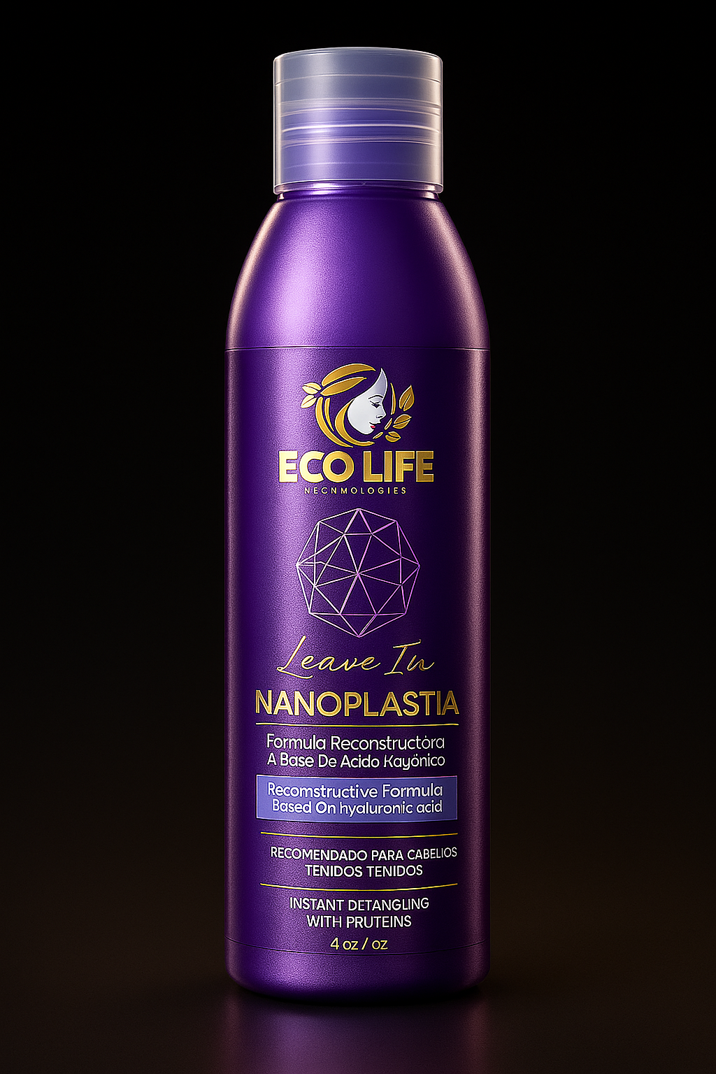 🌟 ECOLIFE TECHNOLOGIES NANOPLASTIA LEAVE IN 4OZ