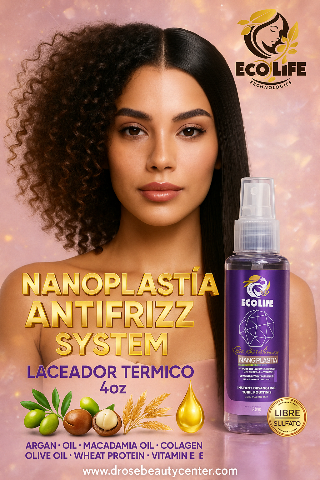 🟣 Ecolife Technologies Nanoplastia Laceador Térmico 4oz