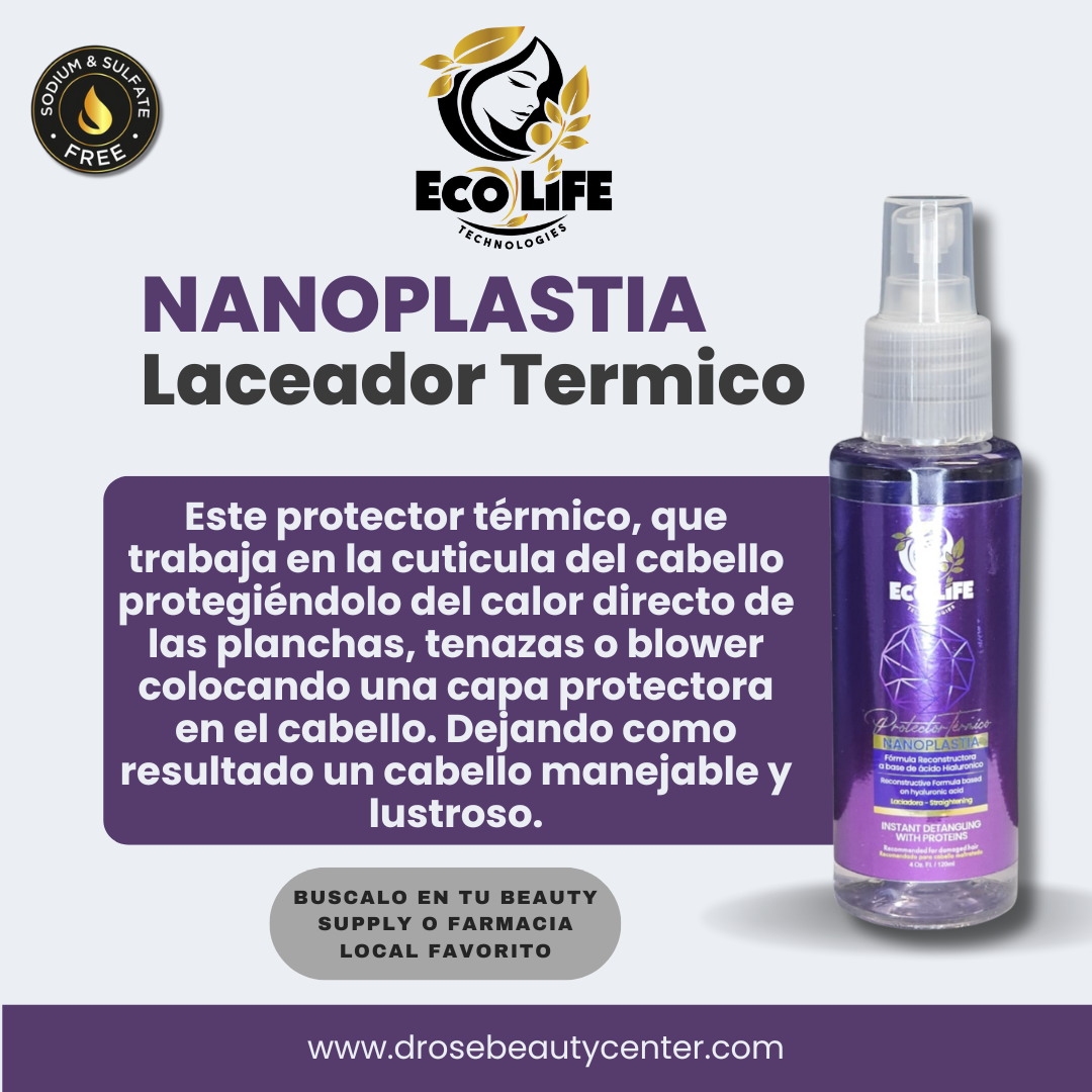 🟣 Ecolife Technologies Nanoplastia Laceador Térmico 4oz