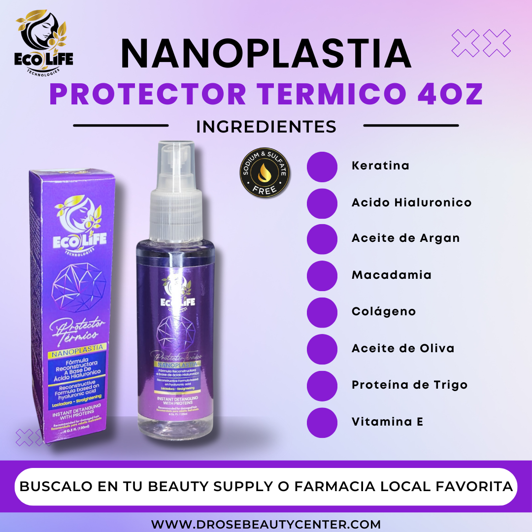 🟣 Ecolife Technologies Nanoplastia Laceador Térmico 4oz
