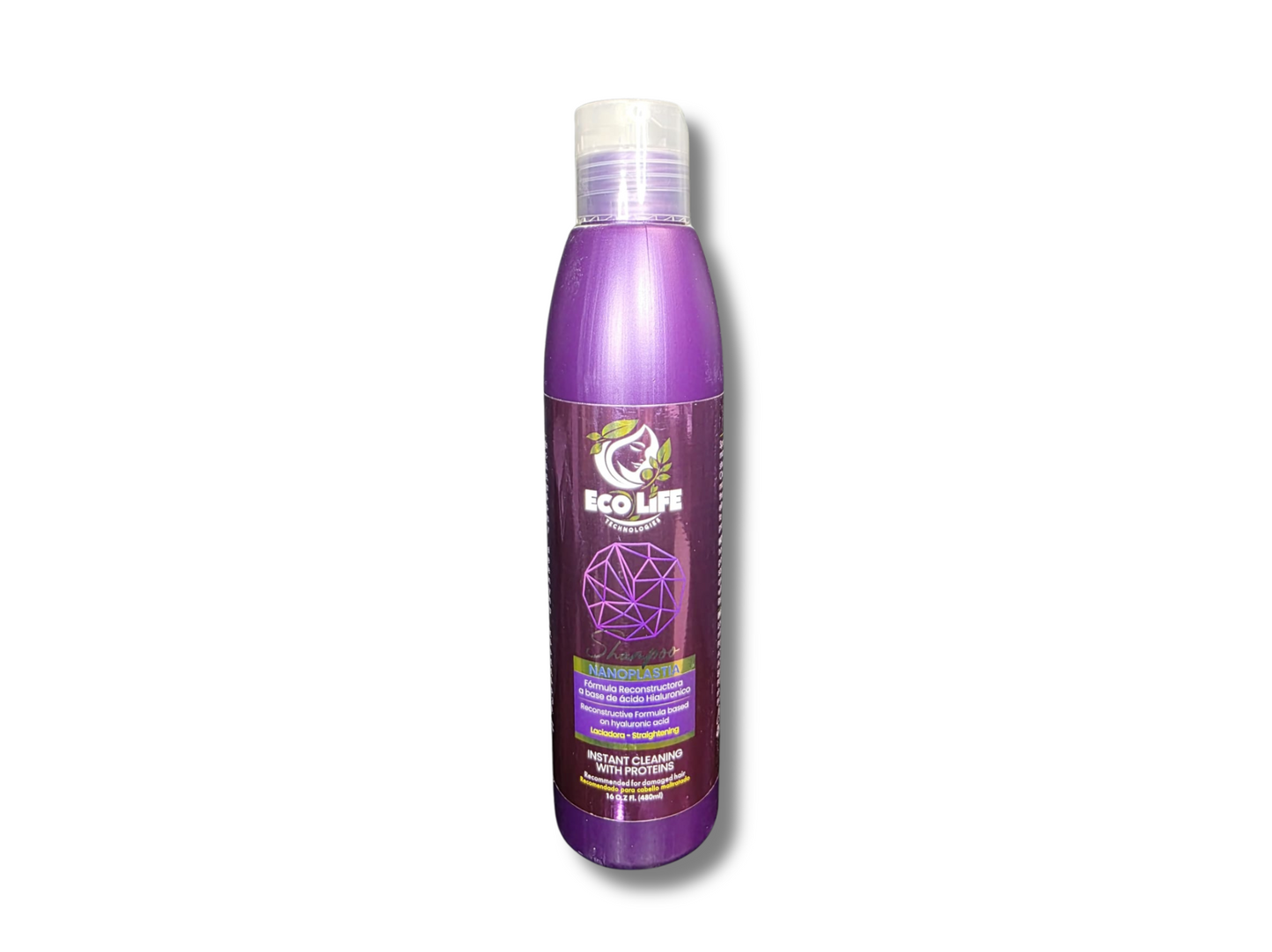 🌟 ECOLIFE TECHNOLOGIES NANOPLASTIA SHAMPOO 16oz
