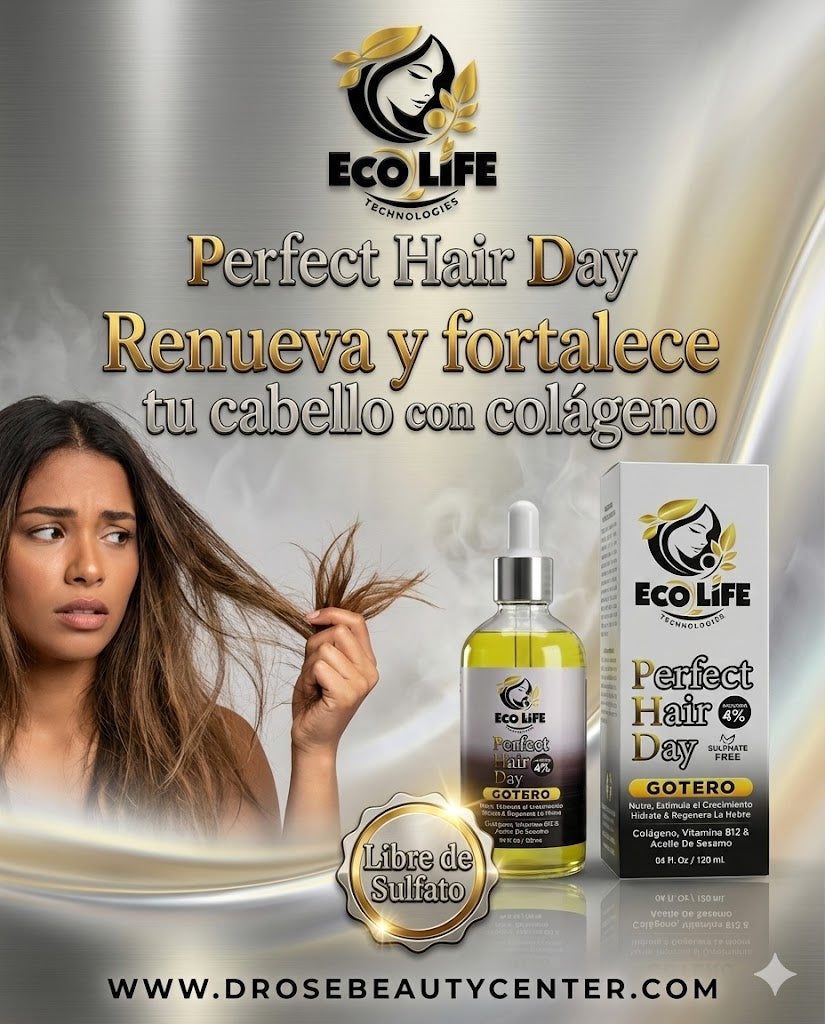 ✨ ECOLIFE TECHNOLOGIES PHD GOTERO ANTICAÍDA 4OZ - MINOXIDIL 4% ✨