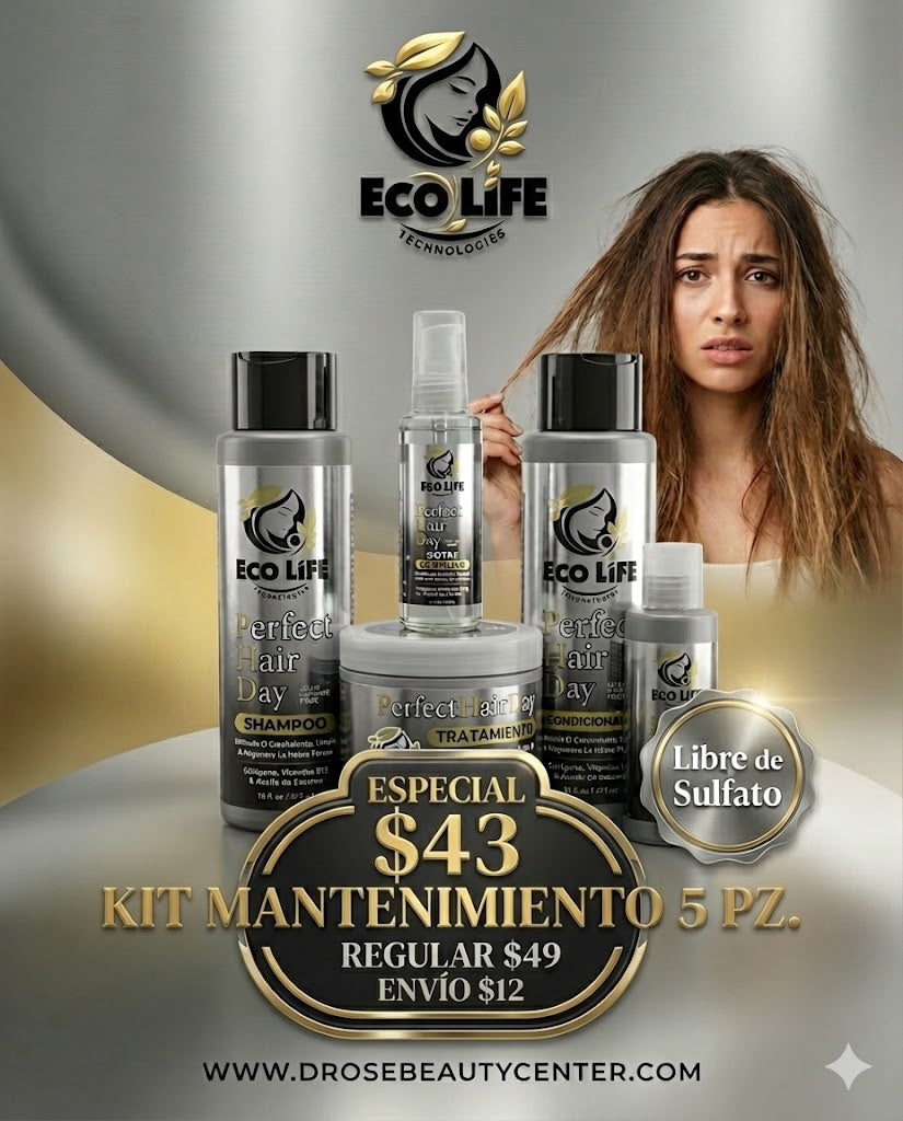 👁️✨ PERFECT HAIR DAY – Kit Mantenimiento 5 PZ | Fuerza + Brillo + Suavidad en una Rutina Completa ✨