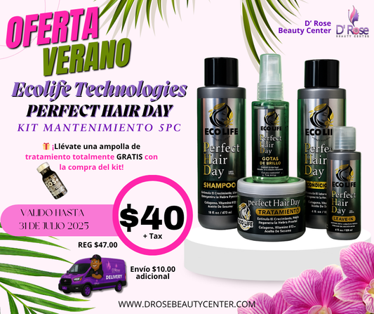 ✨ ECOLIFE TECHNOLOGIES PHD KIT DE MANTENIMIENTO ETPK5 – 5 productos + ampolla GRATIS