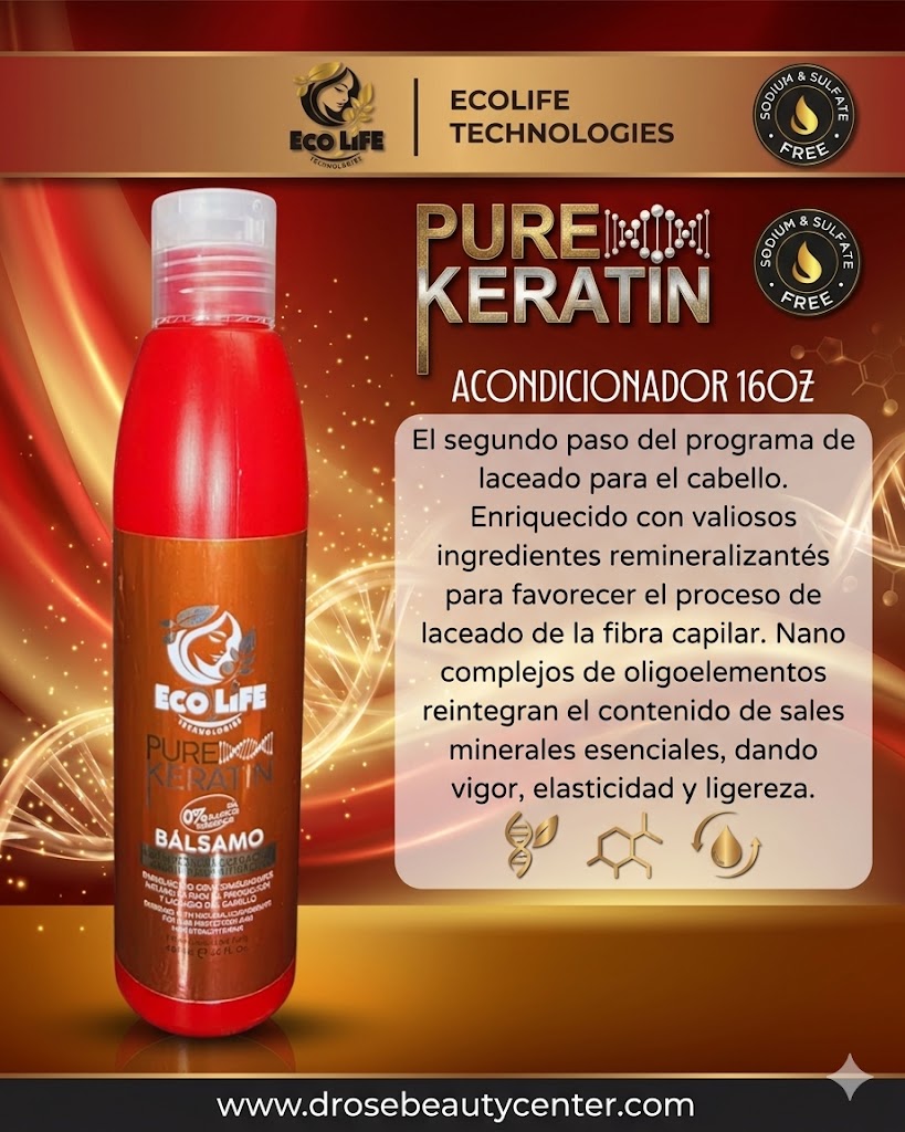 ✨ Pure Keratin Acondicionador 16oz – Hidratación Profesional que Repara y Suaviza ✨
