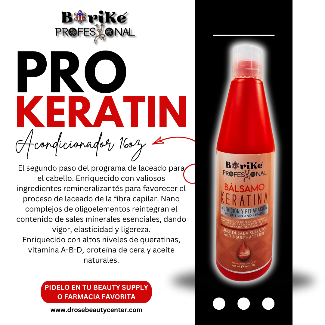 BORIKE PROFESIONAL PRO KERATIN ACONDICIONADOR 16OZ BPKA16