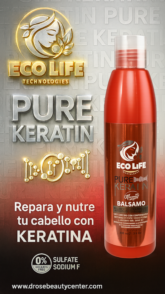 ✨ ECOLIFE TECHNOLOGIES – PURE KERATIN ACONDICIONADOR 16oz
