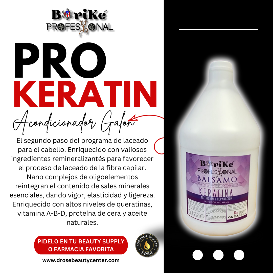 BORIKE PROFESIONAL PRO KERATIN SHAMPOO Y ACONDICIONADOR GALON OFERTA DE 2 ETPKGX2