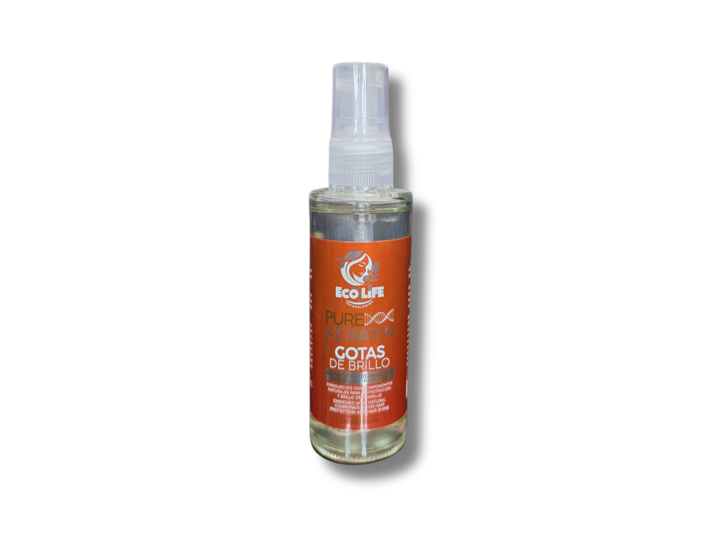 ✨ ECOLIFE TECHNOLOGIES – PURE KERATIN GOTAS DE BRILLO 2 OZ