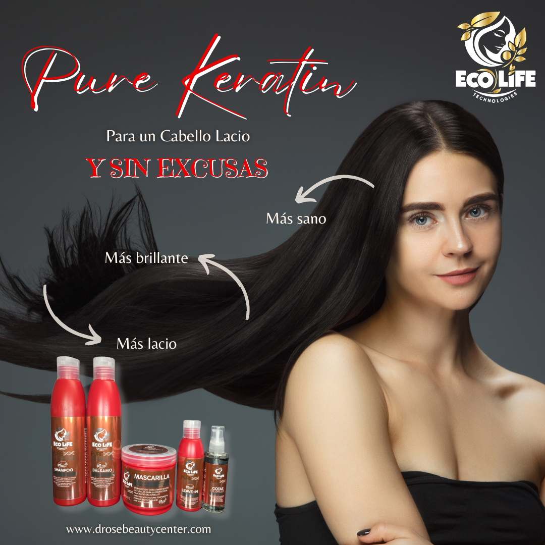 ✨ PURE KERATIN SHAMPOO 16oz – Fórmula libre de sulfato y sodio ✨