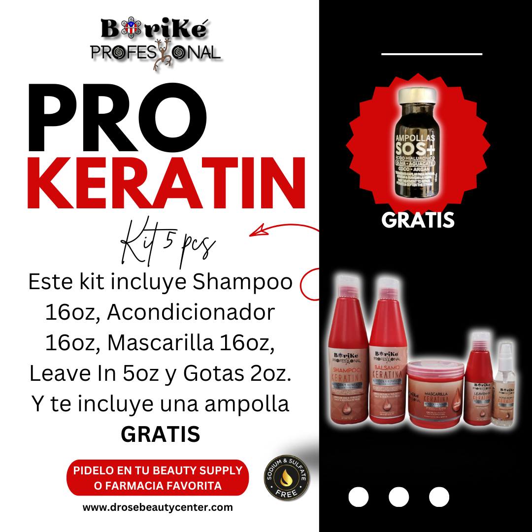 BORIKE PROFESIONAL PRO KERATIN SHAMPOO Y ACONDICIONADOR GALON OFERTA DE 2 ETPKGX2