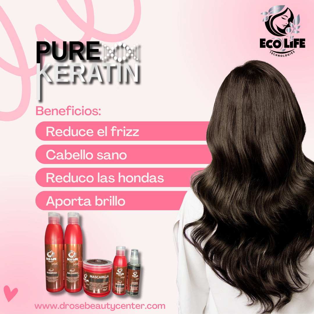 ✨ PURE KERATIN SHAMPOO 16oz – Fórmula libre de sulfato y sodio ✨