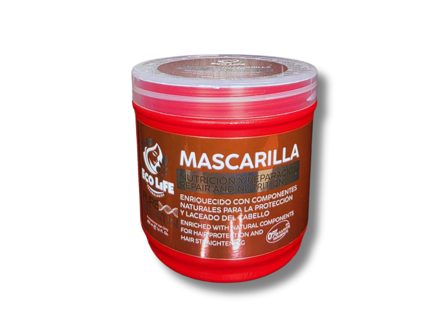 💥 ECOLIFE TECHNOLOGIES - MASCARILLA PURE KERATIN 16oz