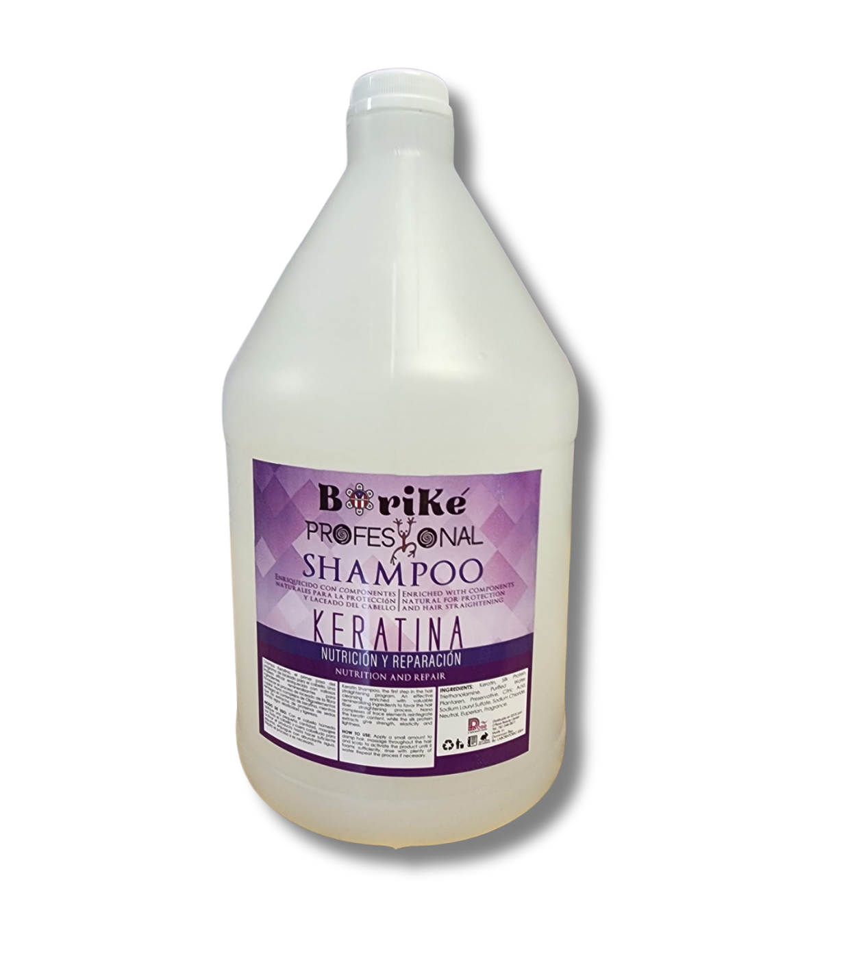 BORIKE PROFESIONAL PRO KERATIN SHAMPOO Y ACONDICIONADOR GALON OFERTA DE 2 ETPKGX2