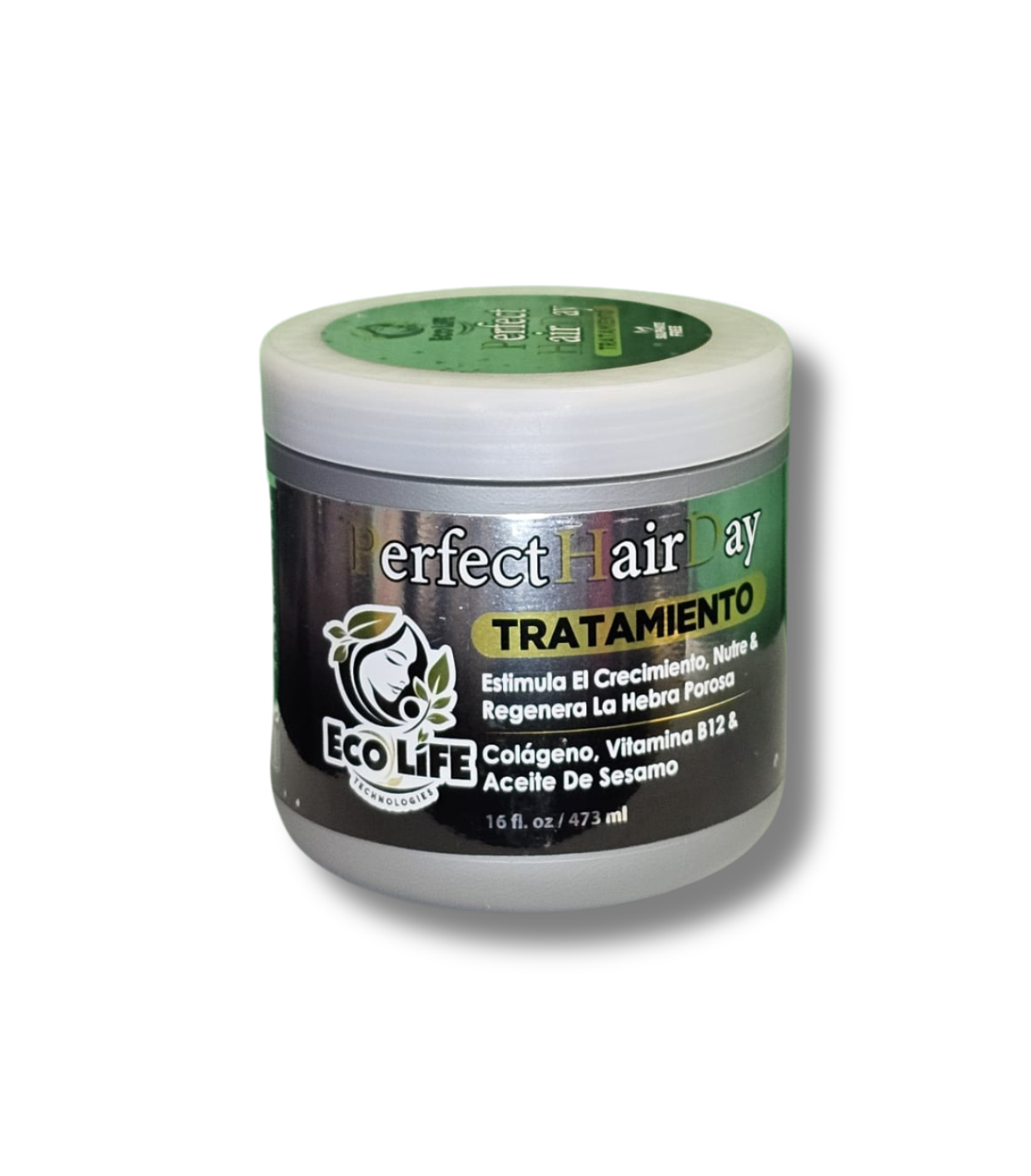 🧴 Ecolife Technologies Perfect Hair Day – Mascarilla Nutritiva 16oz