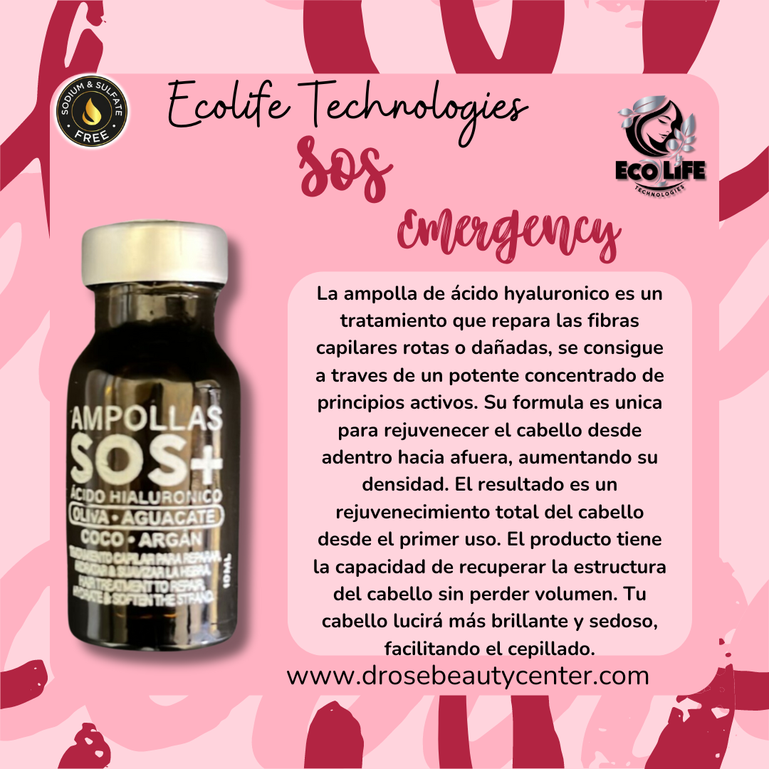 ECOLIFE TECHNOLOGIES SOS EMERGENCY TARTAMIENTO CAPILAR EN AMPOLLA 4OZ ETSEA1