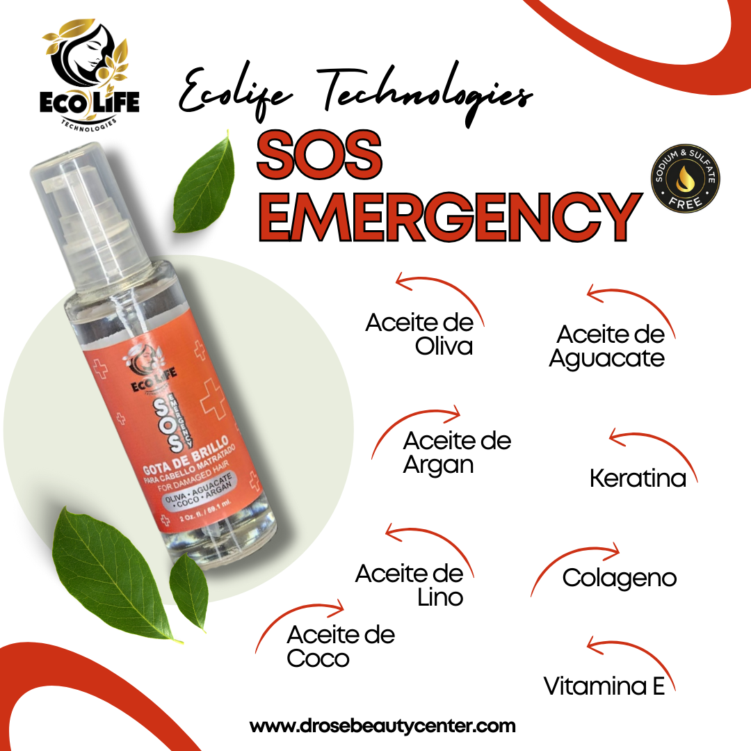 ECOLIFE TECHNOLOGIES SOS EMERGENCY GOTA DE BRILLO 2OZ ETSEGB2