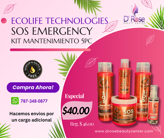 ECOLIFE TECHNOLOGIES SOS EMERGENCY KIT MANTENIMIENTO 5PC ETSEK5