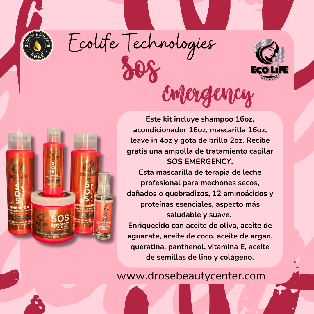 ECOLIFE TECHNOLOGIES SOS EMERGENCY KIT MANTENIMIENTO 5PC ETSEK5