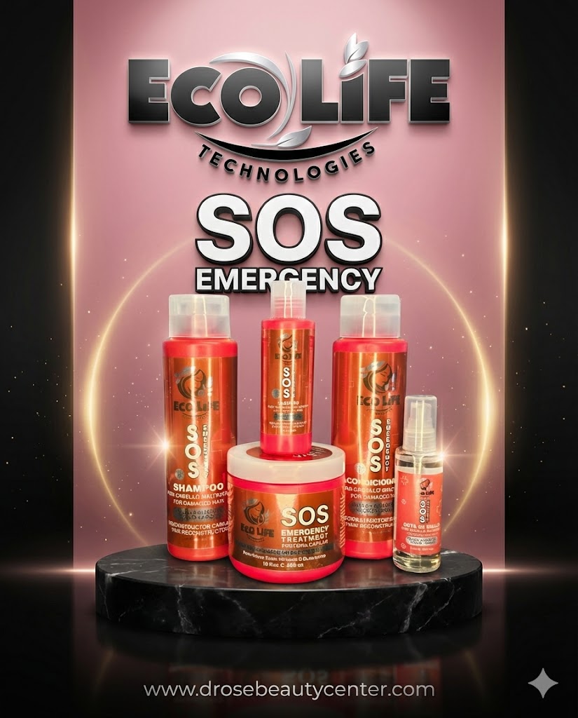 ✨ Ecolife Technologies SOS Emergency Kit de Mantenimiento Capilar 5 Piezas + Ampolla Reparadora Gratis — Reparación Extrema y Restauración Profesional ✨