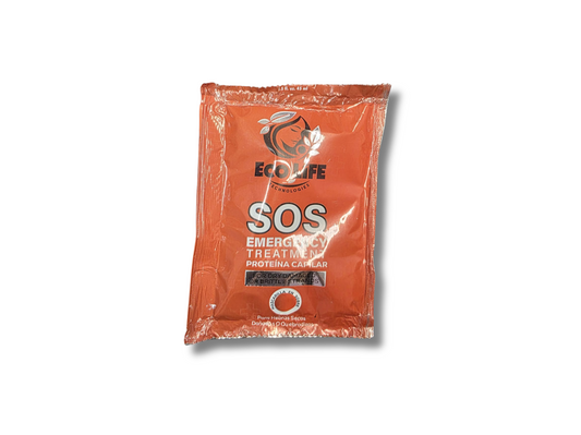 Ecolife Technologies SOS Emergency Mascarilla Reconstructora Intensiva para Cabello Dañado 1.5oz – Libre de Sulfatos y Parabenos