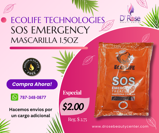 ECOLIFE TECHNOLOGIES SOS EMERGENCY MASCARILLA 1.5OZ ETSEM1