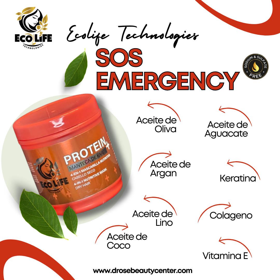 ECOLIFE TECHNOLOGIES SOS EMERGENCY MASCARILLA 4 N 1 8OZ ETSEM4N18