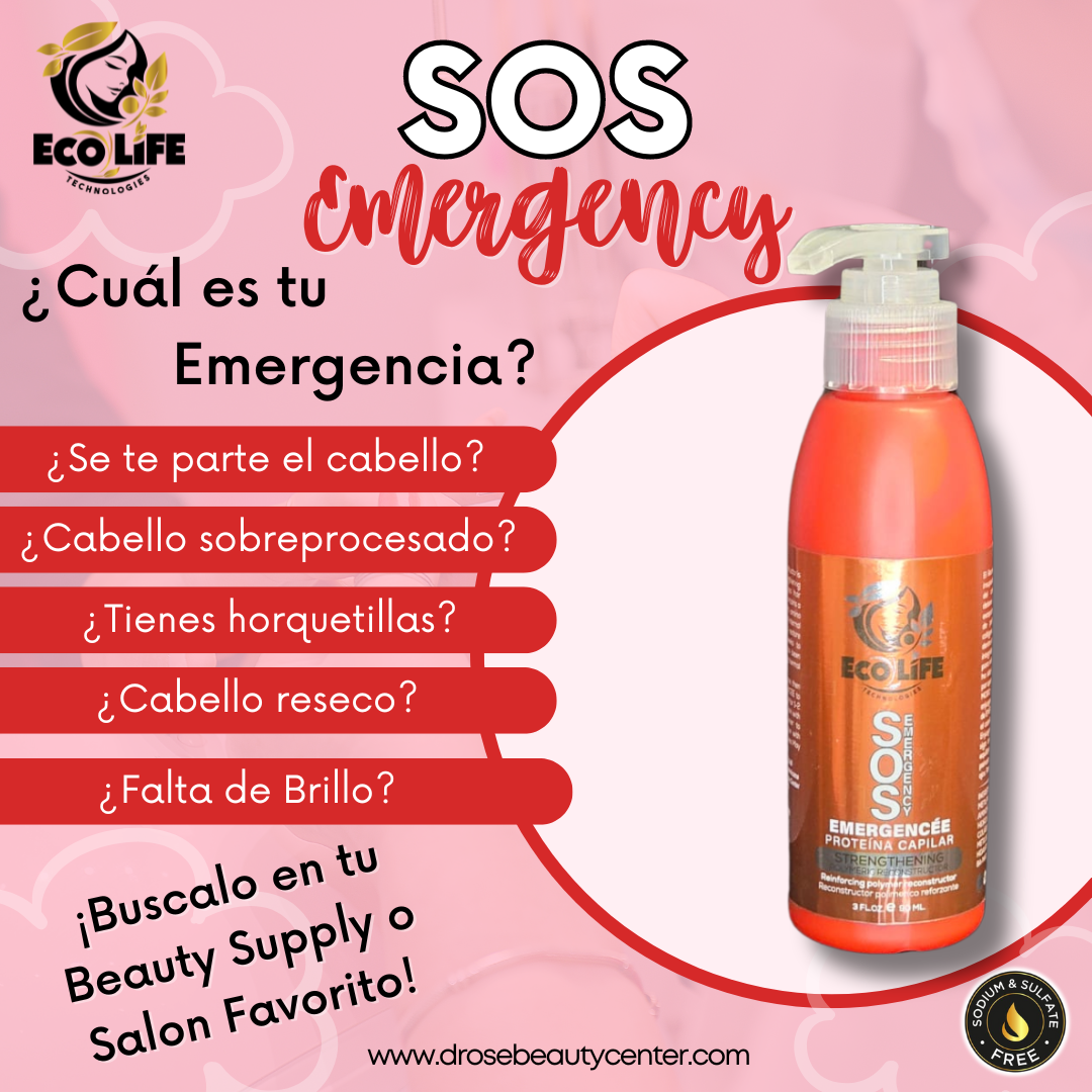 ECOLIFE TECHNOLOGIES SOS EMERGENCY PROTEINA CAPILAR 3OZ ETSEPC3