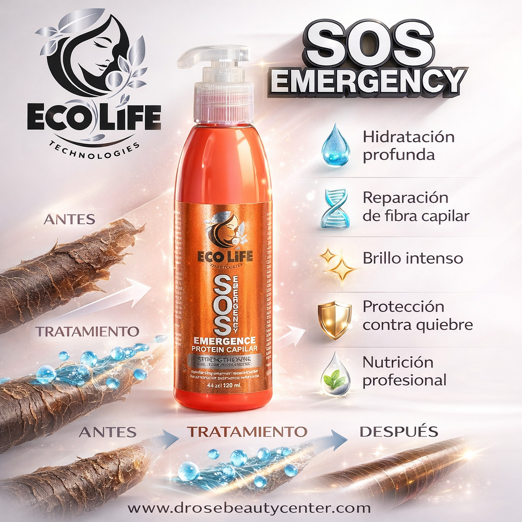SOS Emergency Proteína Capilar Reconstructora 3 oz – Reparación Extrema y Fortalecimiento Profesional