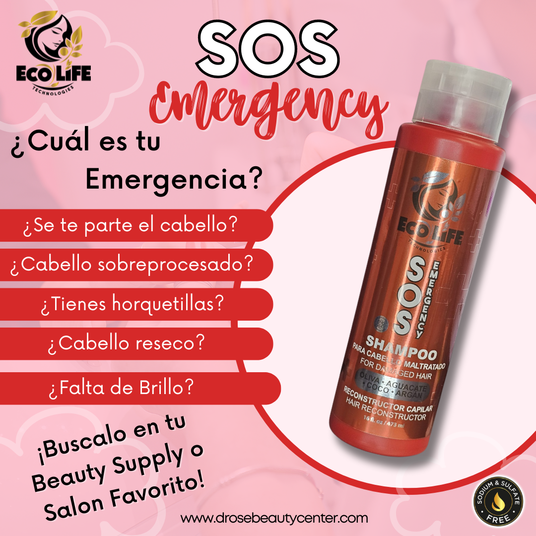 ECOLIFE TECHNOLOGIES SOS EMERGENCY SHAMPOO 16OZ ETSESH16