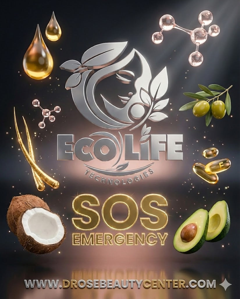 Ecolife Technologies SOS Emergency Acondicionador Reconstructor para Cabello Dañado 16oz – Libre de Sulfatos y Parabenos