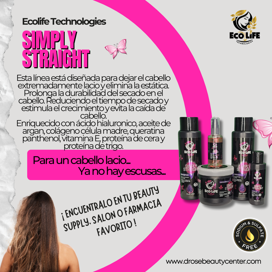 🌸 Kit Simply Straight Mantenimiento 5PC + Ampolla GRATIS