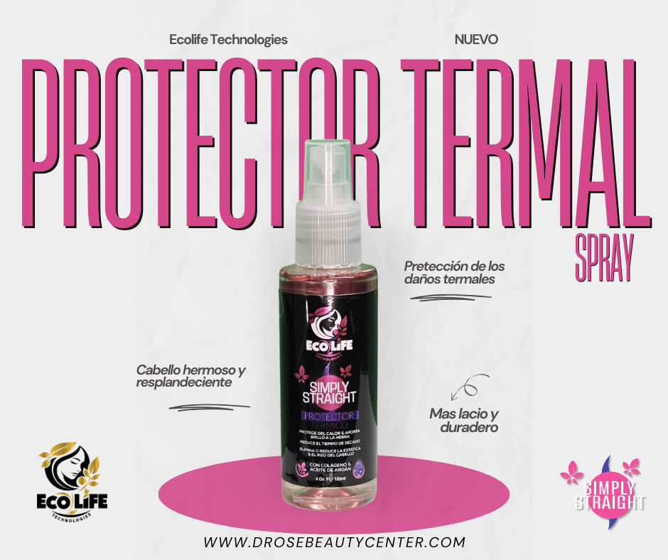 💖 Ecolife Technologies SIMPLY STRAIGHT PROTECTOR TÉRMICO 4oz