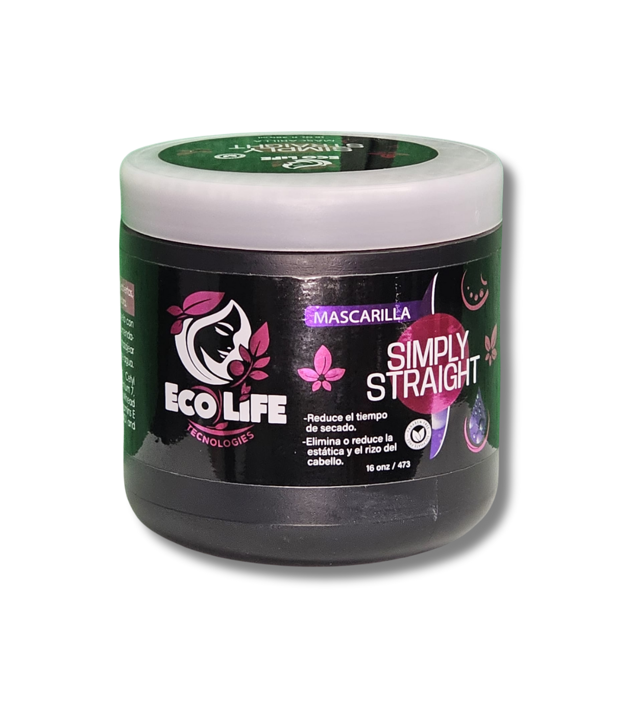 🌸 ECOLIFE TECHNOLOGIES SIMPLY STRAIGHT MASCARILLA 16OZ 🌸